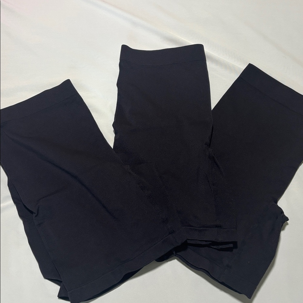 Bundle of Lands' End Women's Black Bike Shorts - Large
